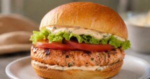 サーモンバーガー
