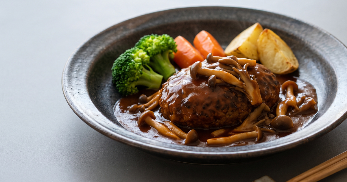 煮込みハンバーグの料理写真