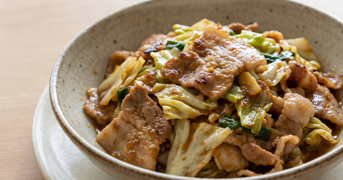 豚肉とキャベツの味噌炒めの料理写真