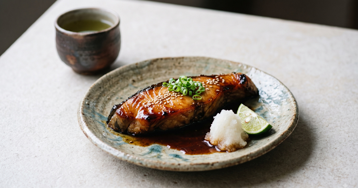 ぶりの照り焼きの料理写真