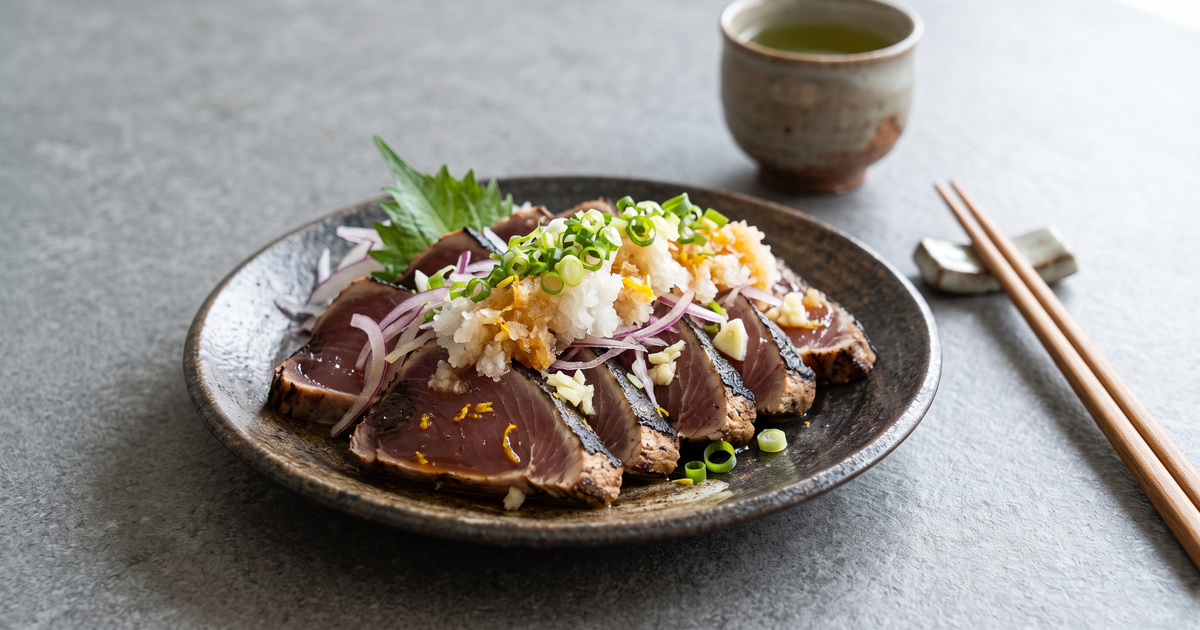 かつおのたたきの料理写真