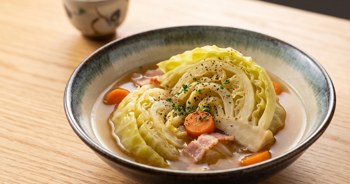 キャベツのコンソメ煮の料理写真