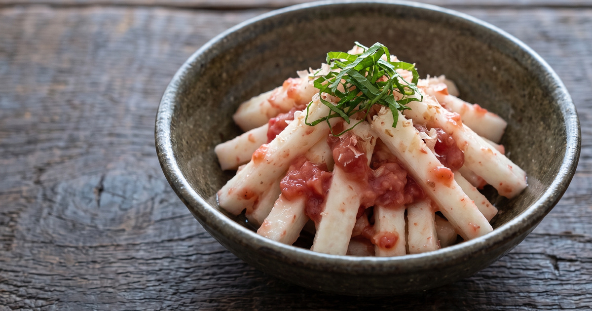 長芋の梅和えの料理写真