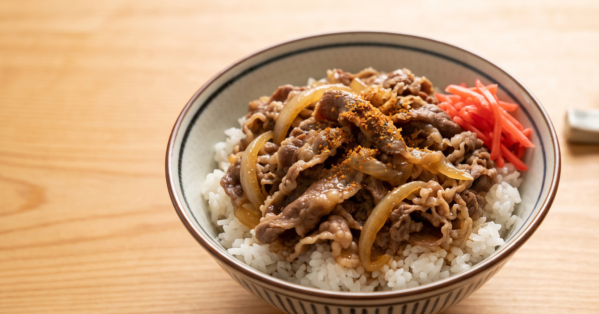 牛丼の料理写真