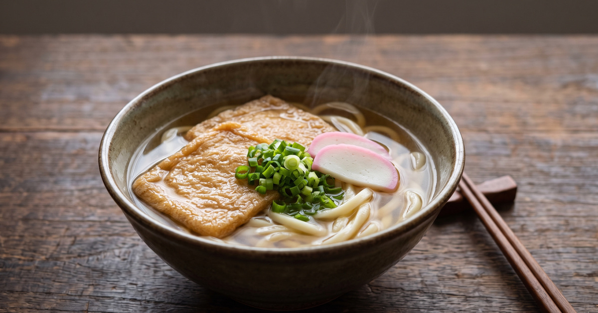 きつねうどんの料理写真