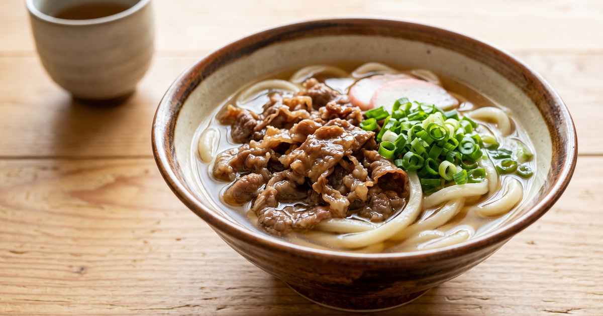 肉うどんの料理写真