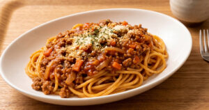 ミートソーススパゲティ