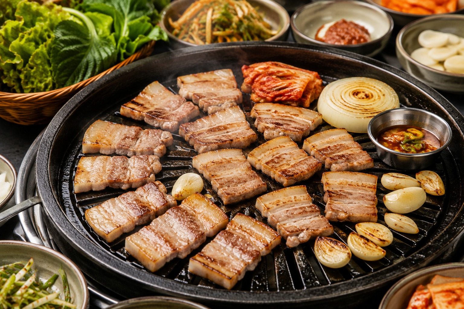 サムギョプサルの料理写真
