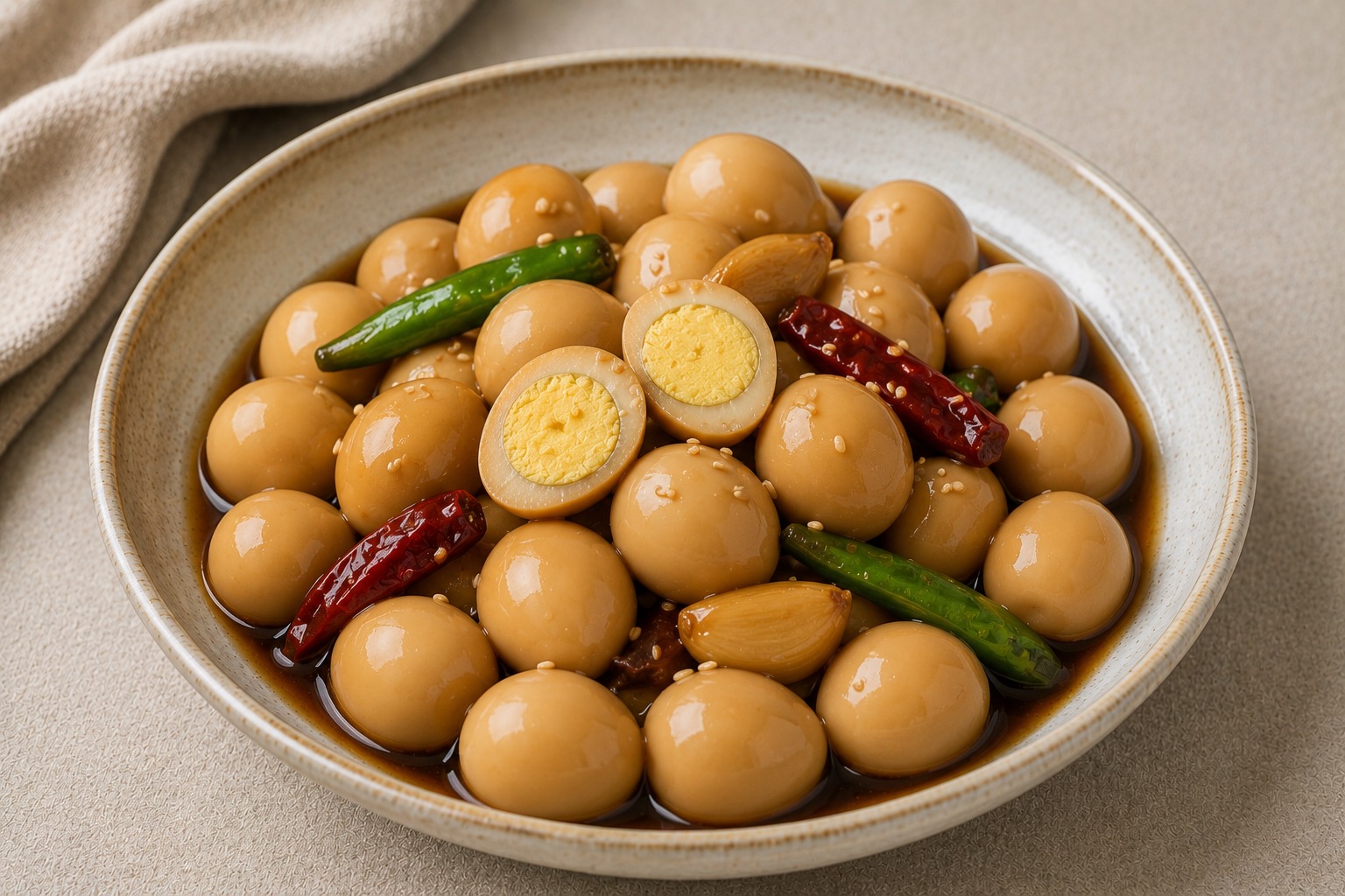 うずら卵しょうゆ煮の料理写真