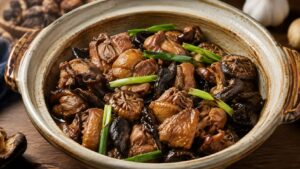 小鶏燉蘑菇