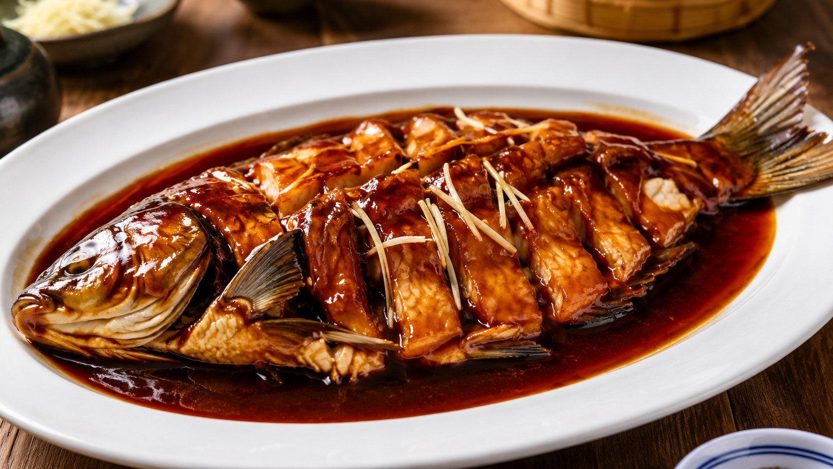 西湖醋魚の料理写真