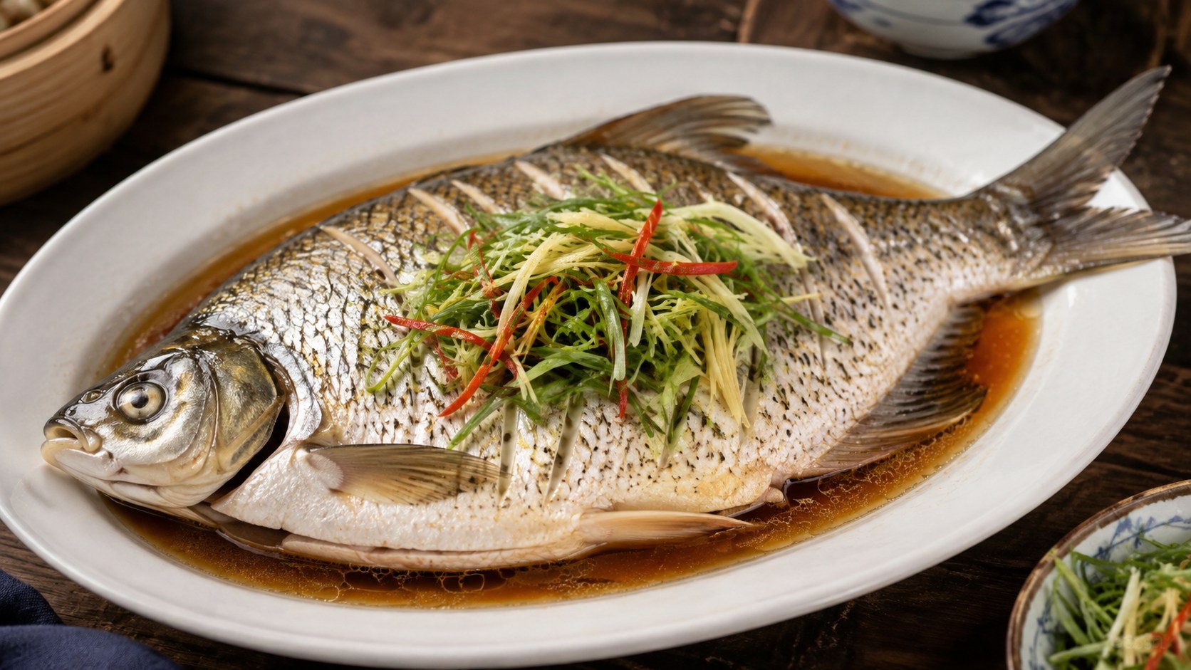 武昌魚の料理写真