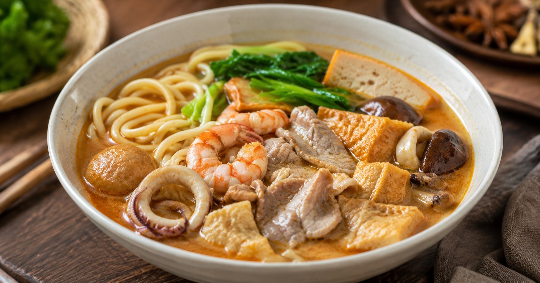 沙茶麺の料理写真