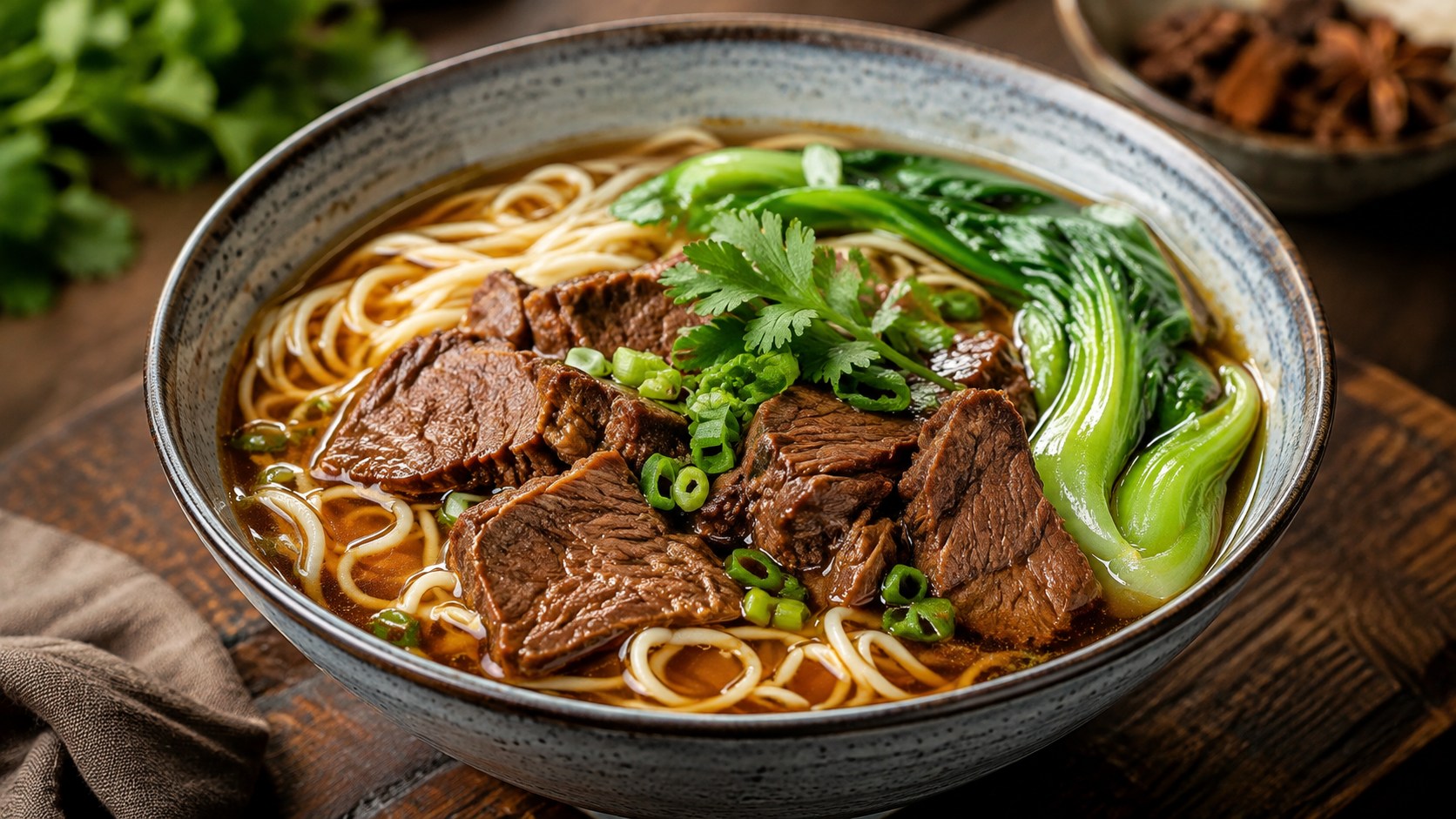 牛肉麺の料理写真