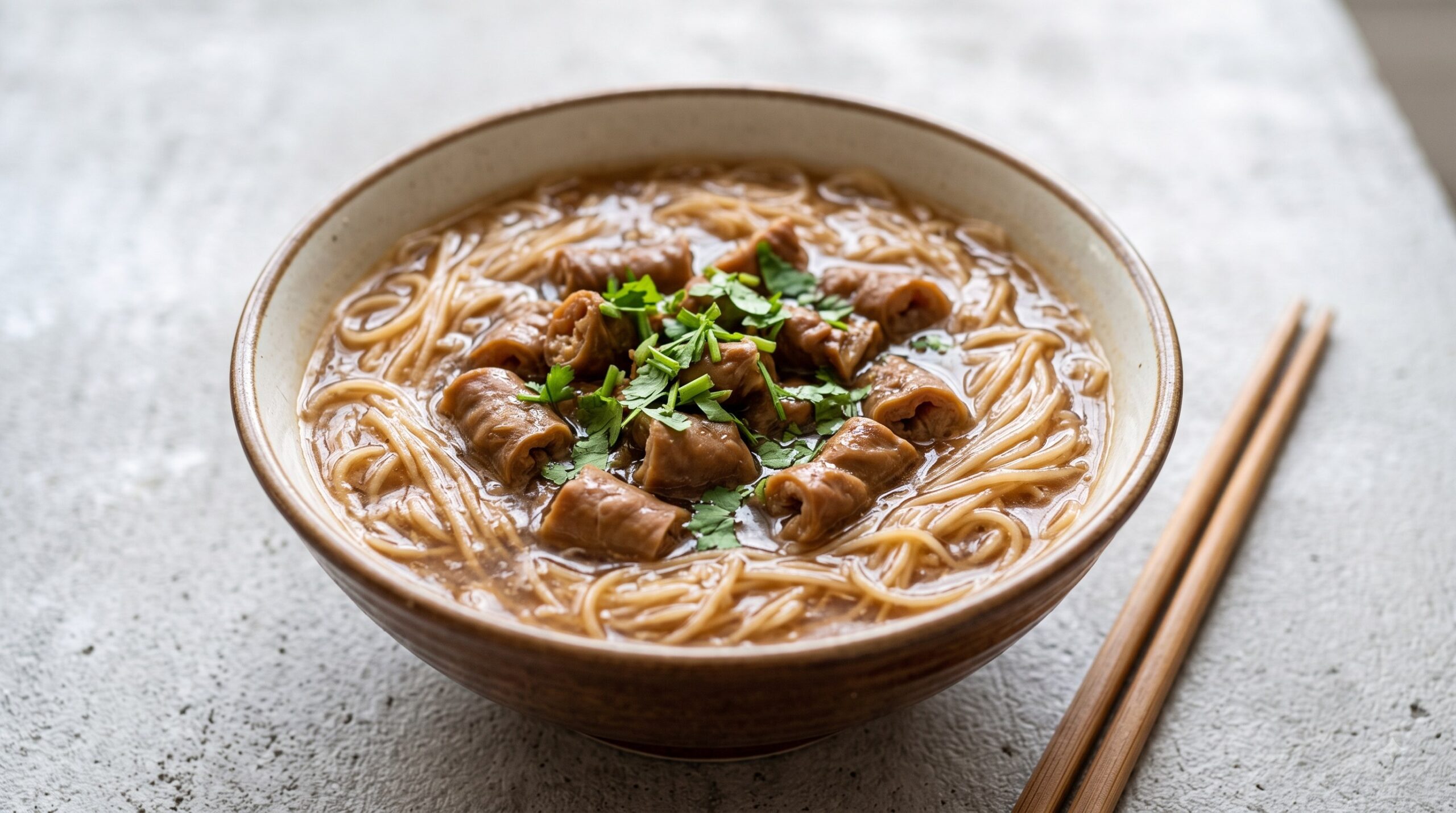 大腸麺線の料理写真