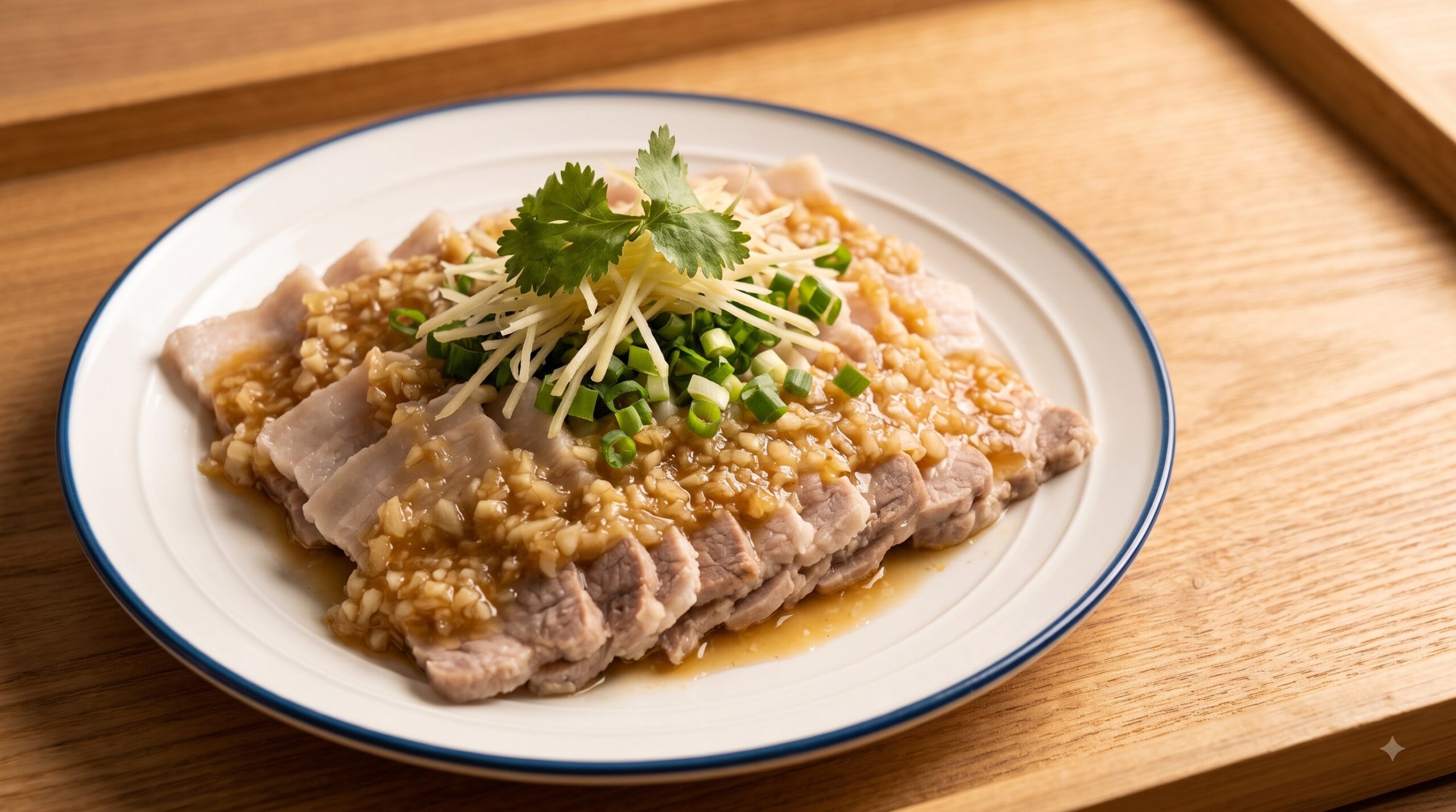 蒜泥白肉の料理写真