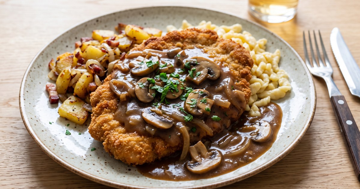 イェーガーシュニッツェルの料理写真