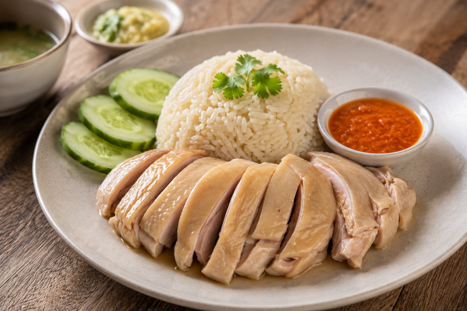 マレーシア風チキンライスの料理写真