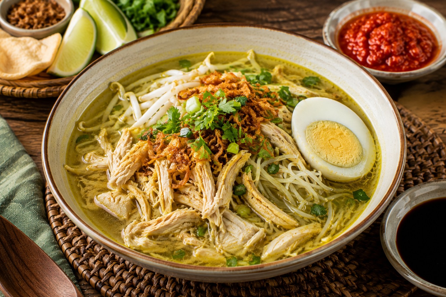 ソトアヤムマレーシアの料理写真